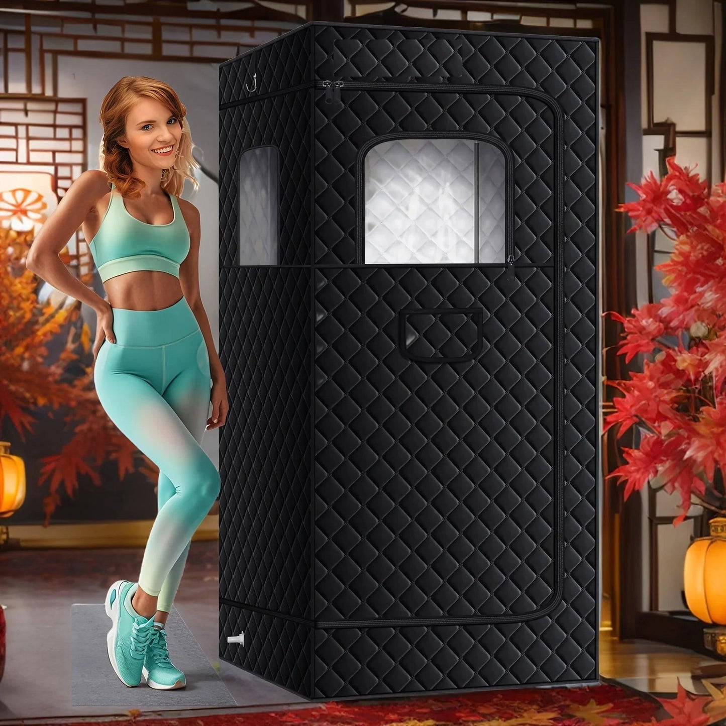 Portable Full-Body Sauna Tent for Indoor Detox.