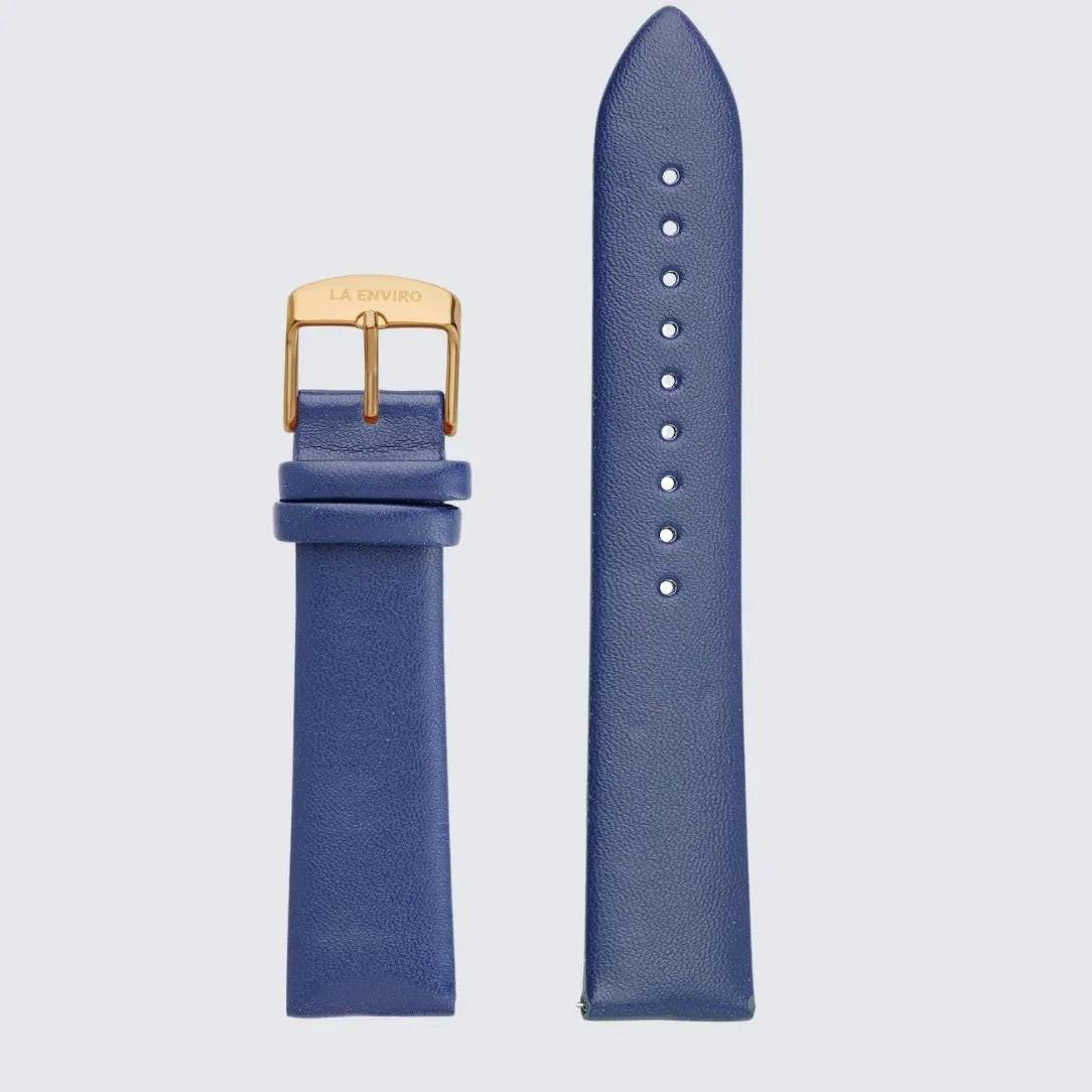 Blue Vegan Leather Unstitched Strap | 20MM.