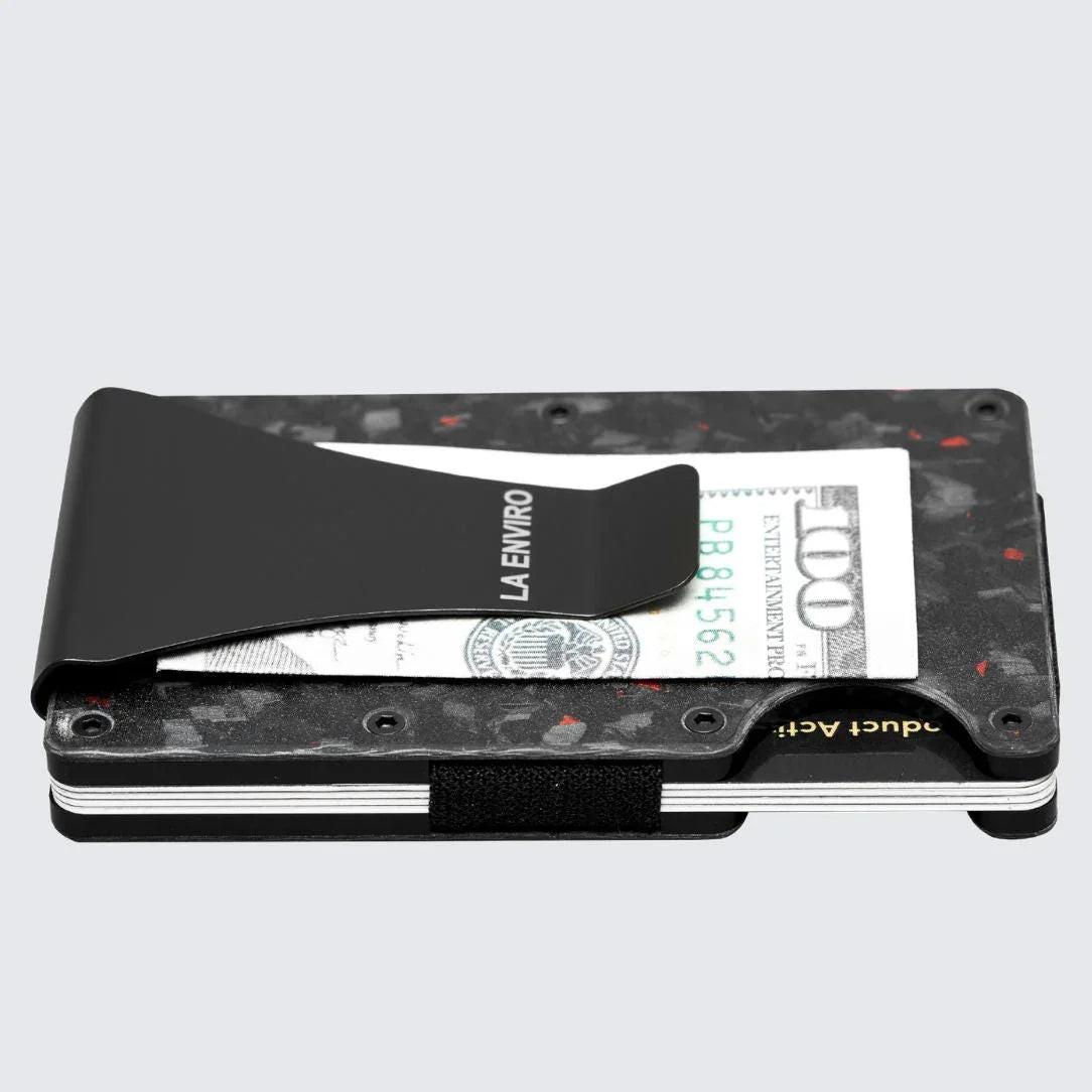 LORNE Forged Carbon Wallet I Matte Red.