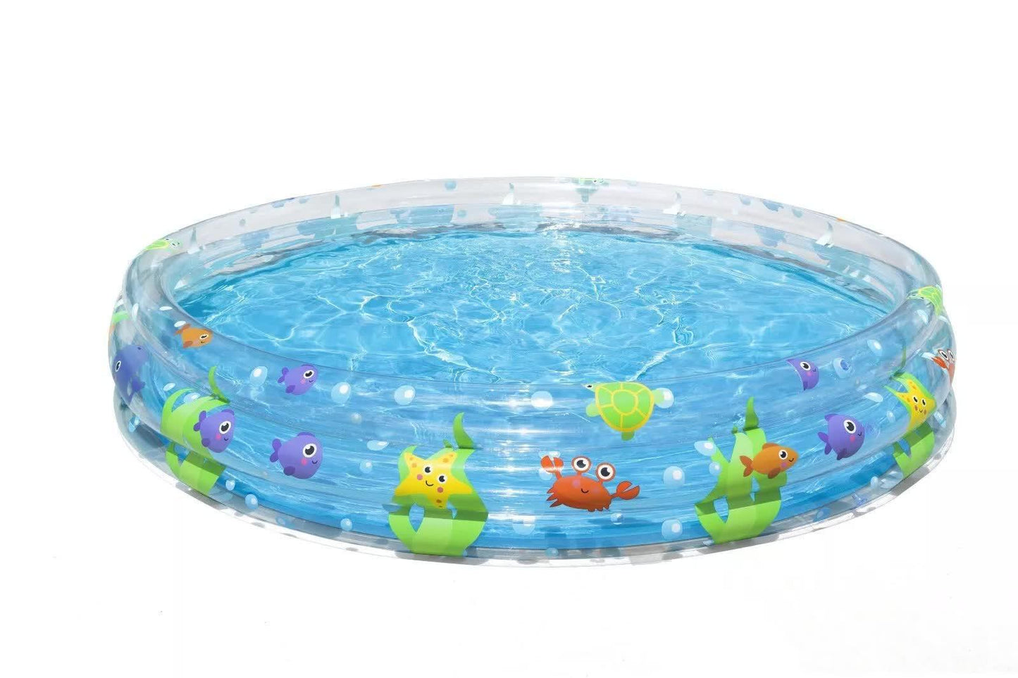 NNEDSZ Bestway 1.83m x H33cm Deep Dive 3-Ring Inflatable Play Pool.