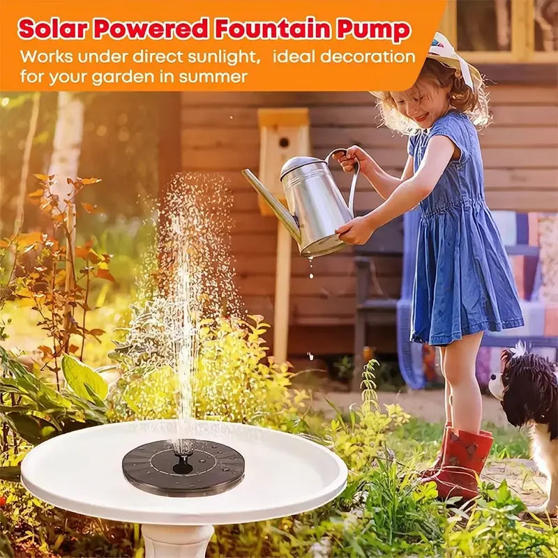 Solar Fountain Pump for Outdoor Waterscapes.