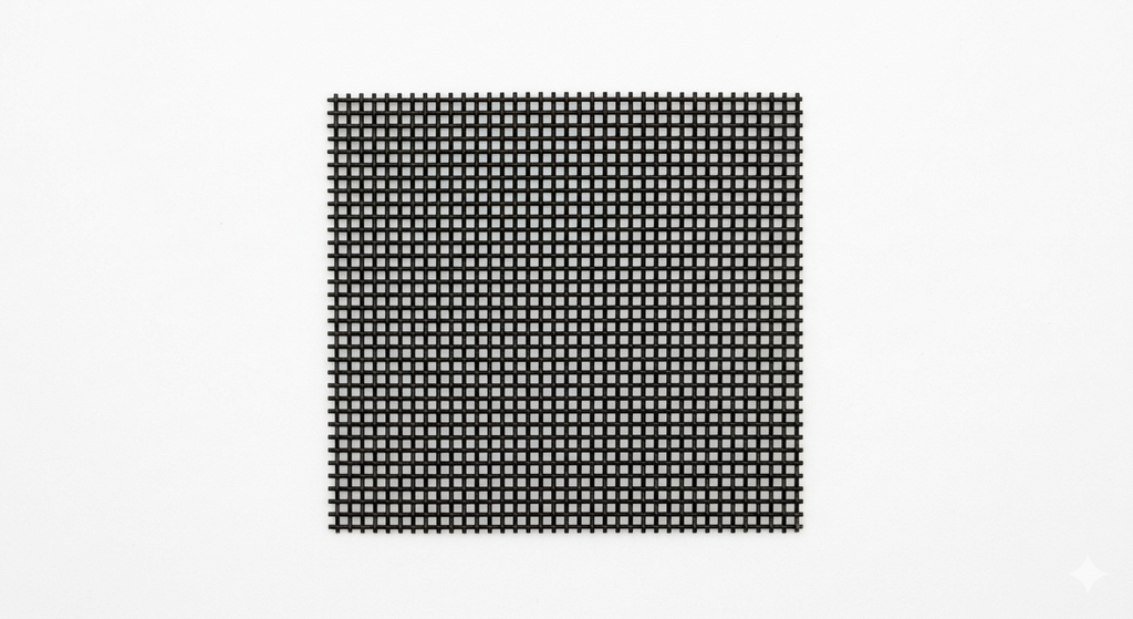 Aquarium Moss Mesh - Black Powder Coated Stainless Steel (5x5cm)
