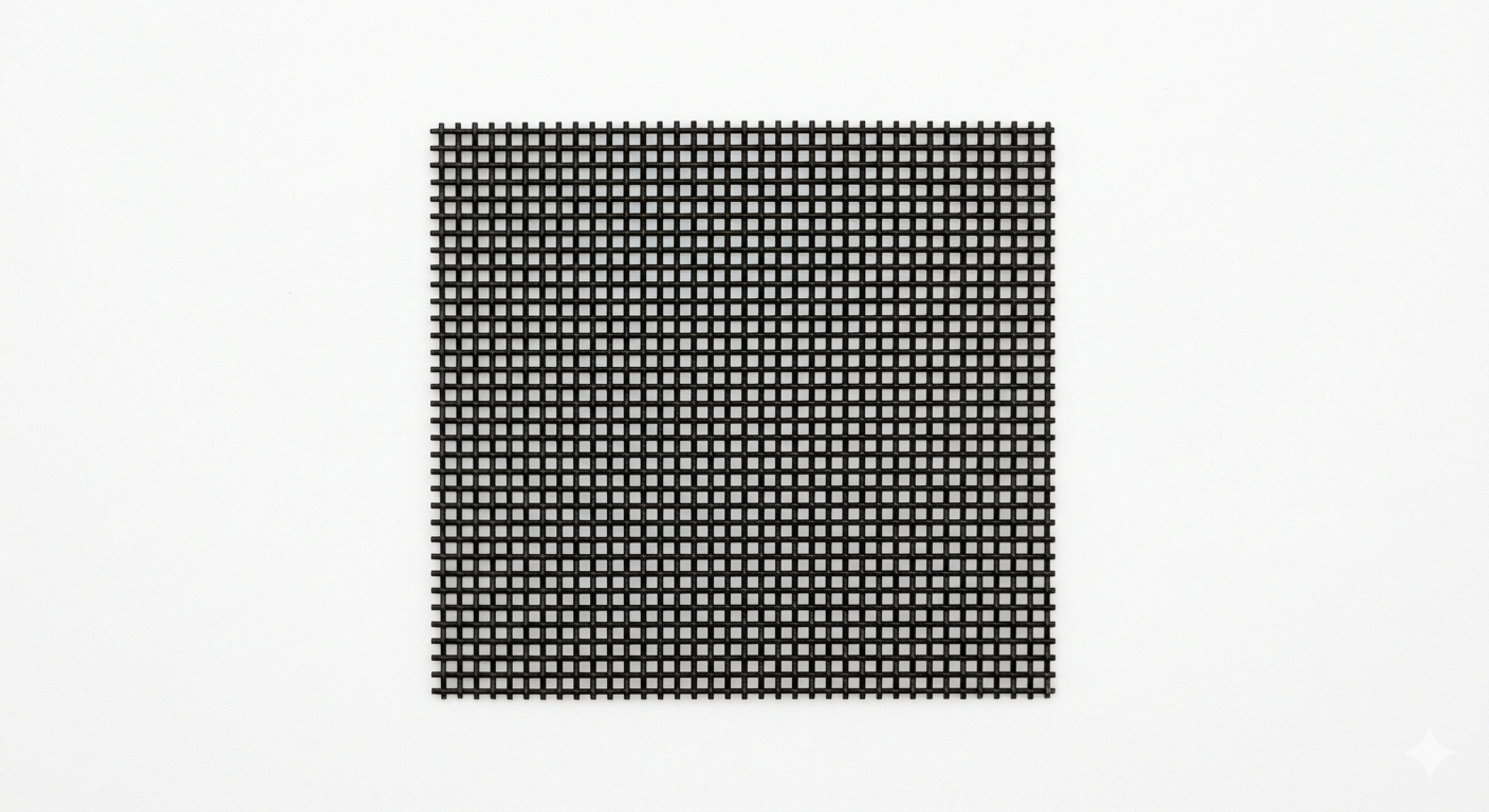 Aquarium Moss Mesh - Black Powder Coated Stainless Steel (5x5cm)