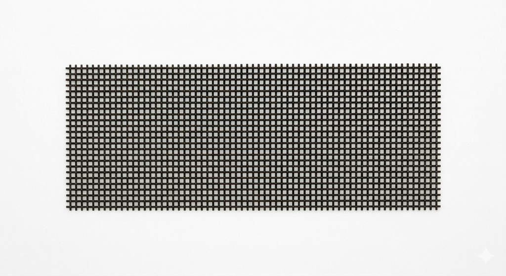 Aquarium Moss Mesh - Black Powder Coated Stainless Steel (15x5cm)