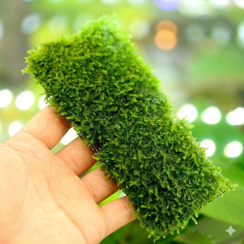 Aquarium Moss Mesh - Black Powder Coated Stainless Steel (15x5cm)