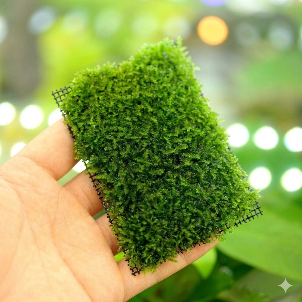Aquarium Moss Mesh - Black Powder Coated Stainless Steel (4x5cm)