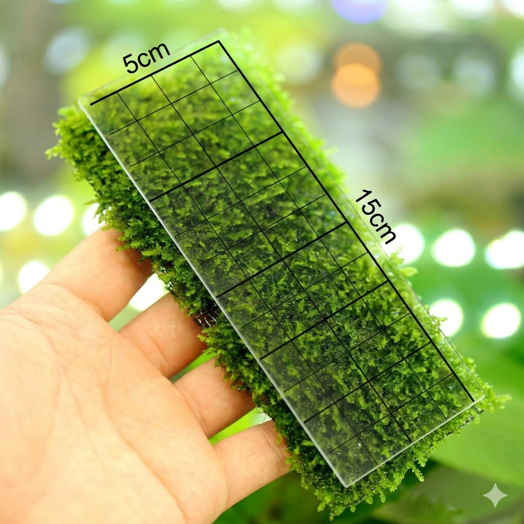 Aquarium Moss Mesh - Black Powder Coated Stainless Steel (15x5cm)