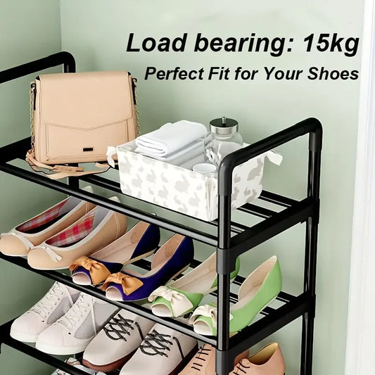 Adjustable Multi-Layer Shoes Storage Rack - Keep Your Space Organized.