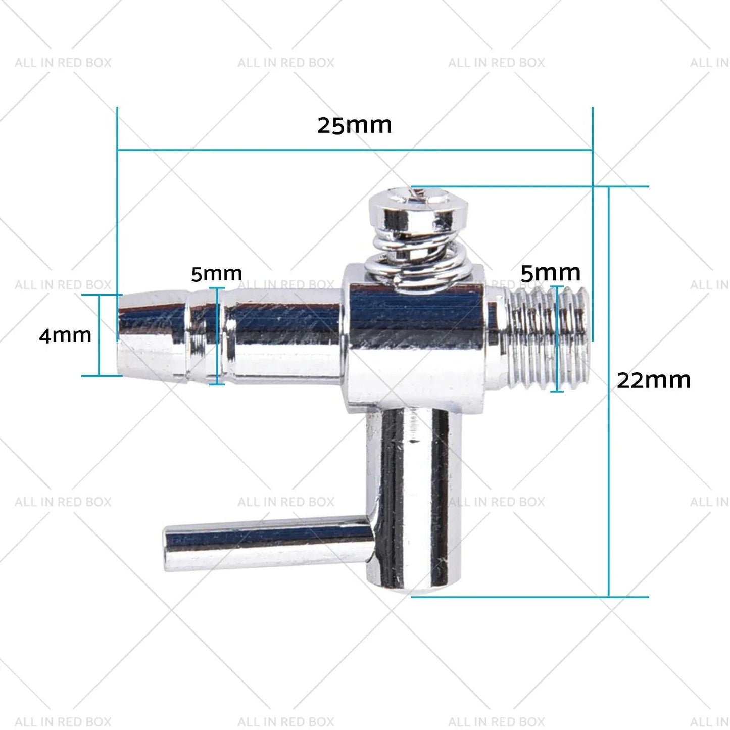 4mm Air Flow Distributor Controller Valves for Aquarium Fish Tank Pond Pump Hose.