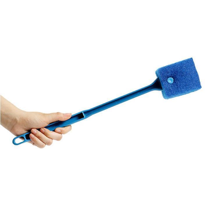 Dual-Sided Long Handle Aquarium Cleaning Brush.