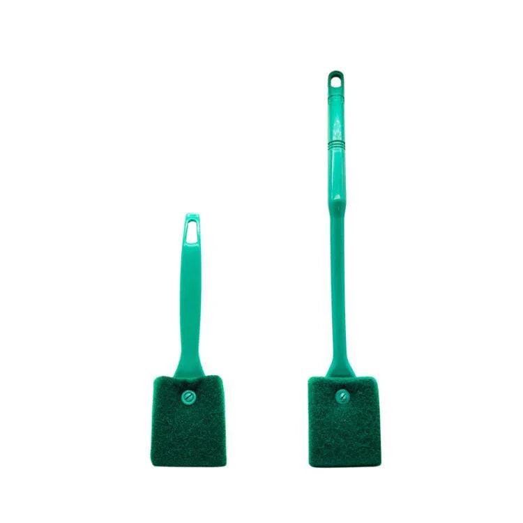 Dual-Sided Long Handle Aquarium Cleaning Brush.