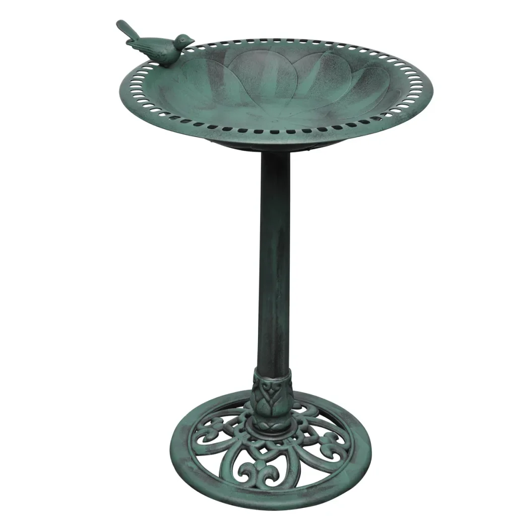 NNEVL Bird Bath with Decorative Bird.