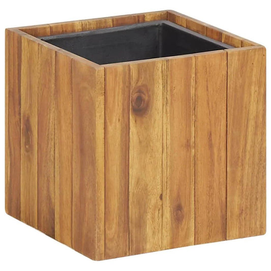 NNEVL Garden Raised Bed Pot 24.5x24.5x25 cm Solid Acacia Wood.