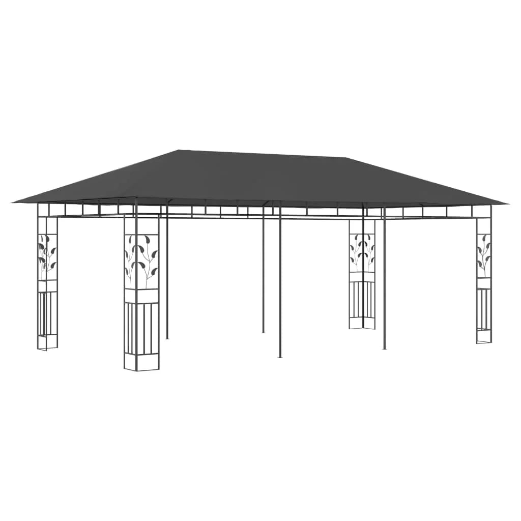 NNEVL Gazebo with Mosquito Net 6x3x2.73 m Anthracite.