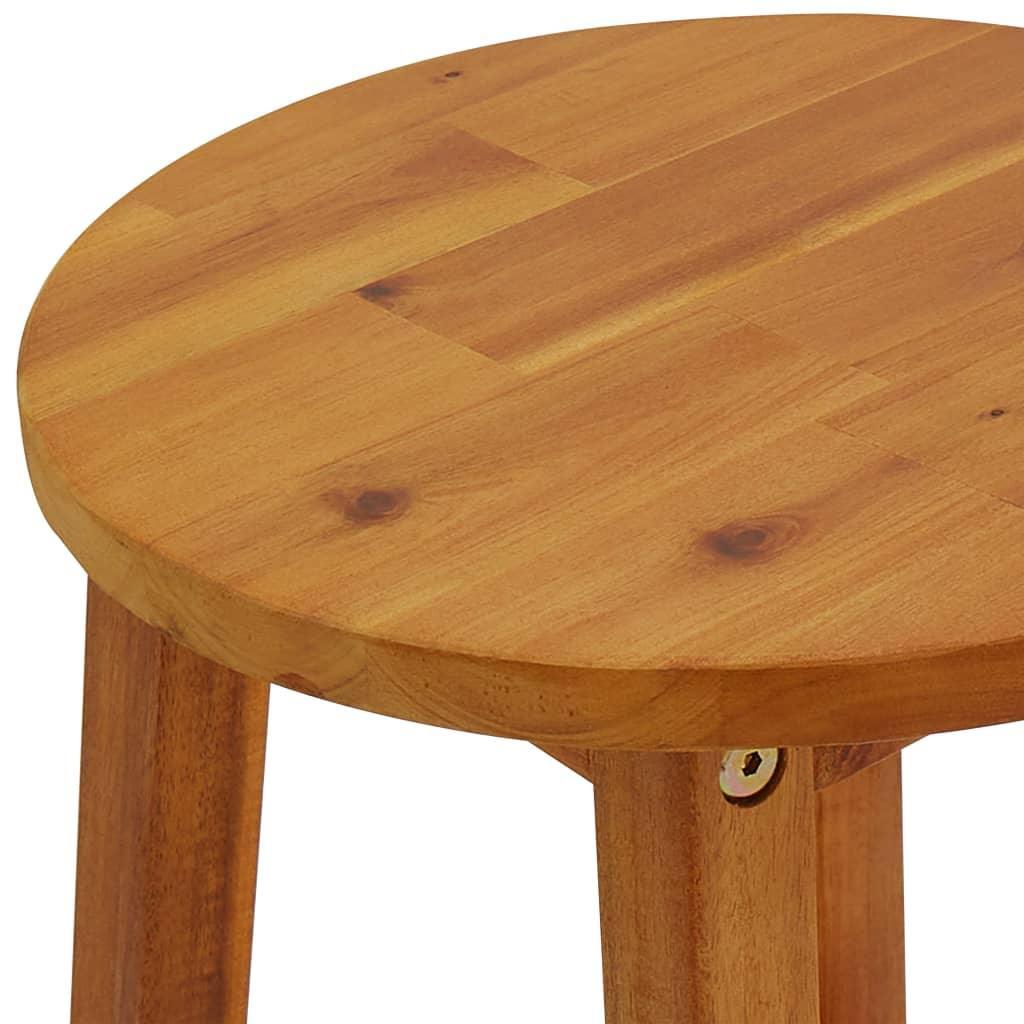 NNEVL Bar Stools 6 pcs Solid Acacia Wood.