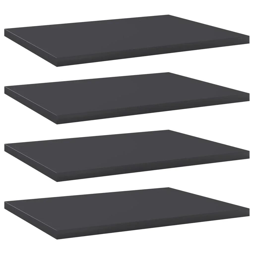 NNEVL Bookshelf Boards 4 pcs Grey 40x30x1.5 cm Chipboard.