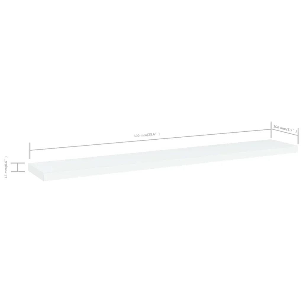 NNEVL Bookshelf Boards 8 pcs White 60x10x1.5 cm Chipboard.