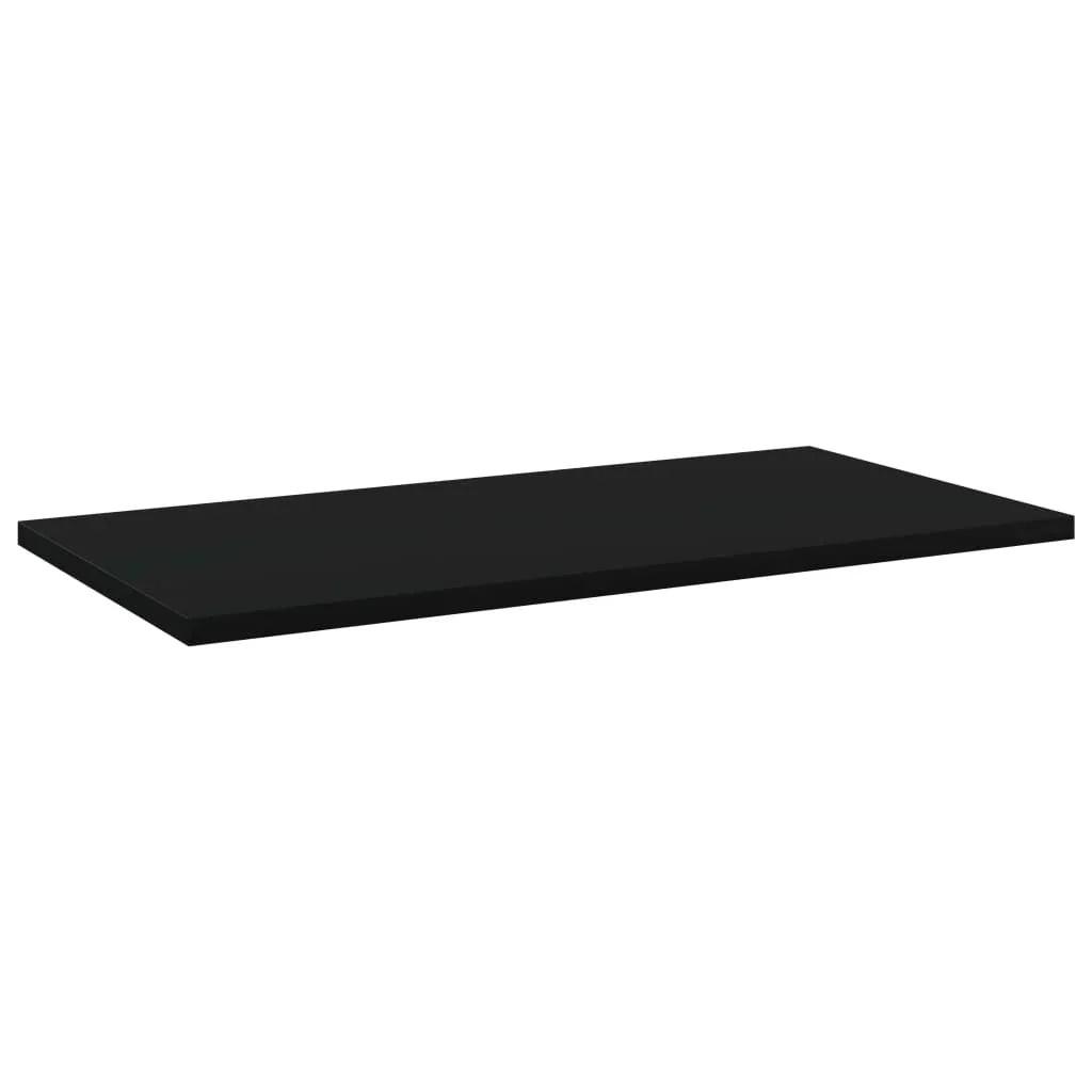NNEVL Bookshelf Boards 4 pcs Black 60x30x1.5 cm Chipboard.