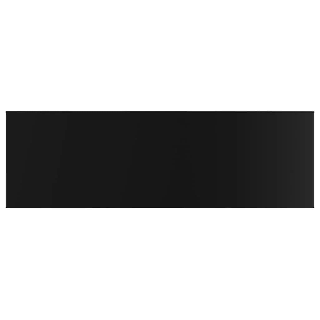 NNEVL Bookshelf Boards 4 pcs High Gloss Black 80x20x1.5 cm Chipboard.