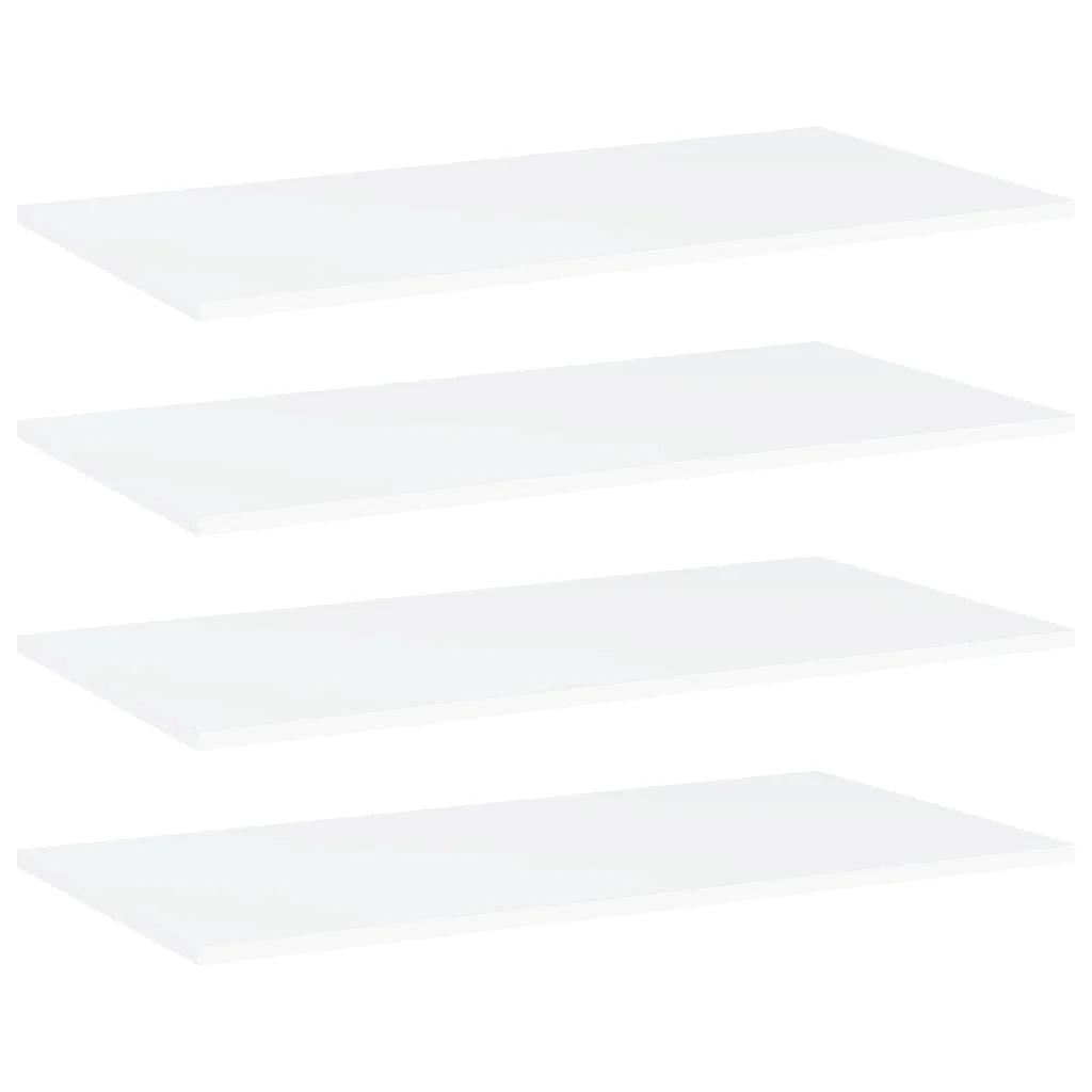 NNEVL Bookshelf Boards 4 pcs White 80x40x1.5 cm Chipboard.