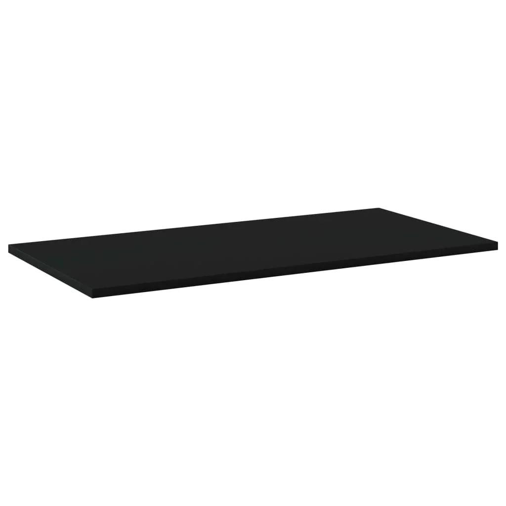 NNEVL Bookshelf Boards 4 pcs Black 80x40x1.5 cm Chipboard.