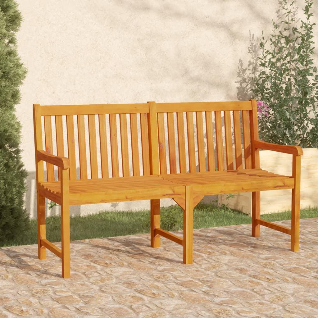 NNEVL Garden Bench 150 cm Solid Acacia Wood.