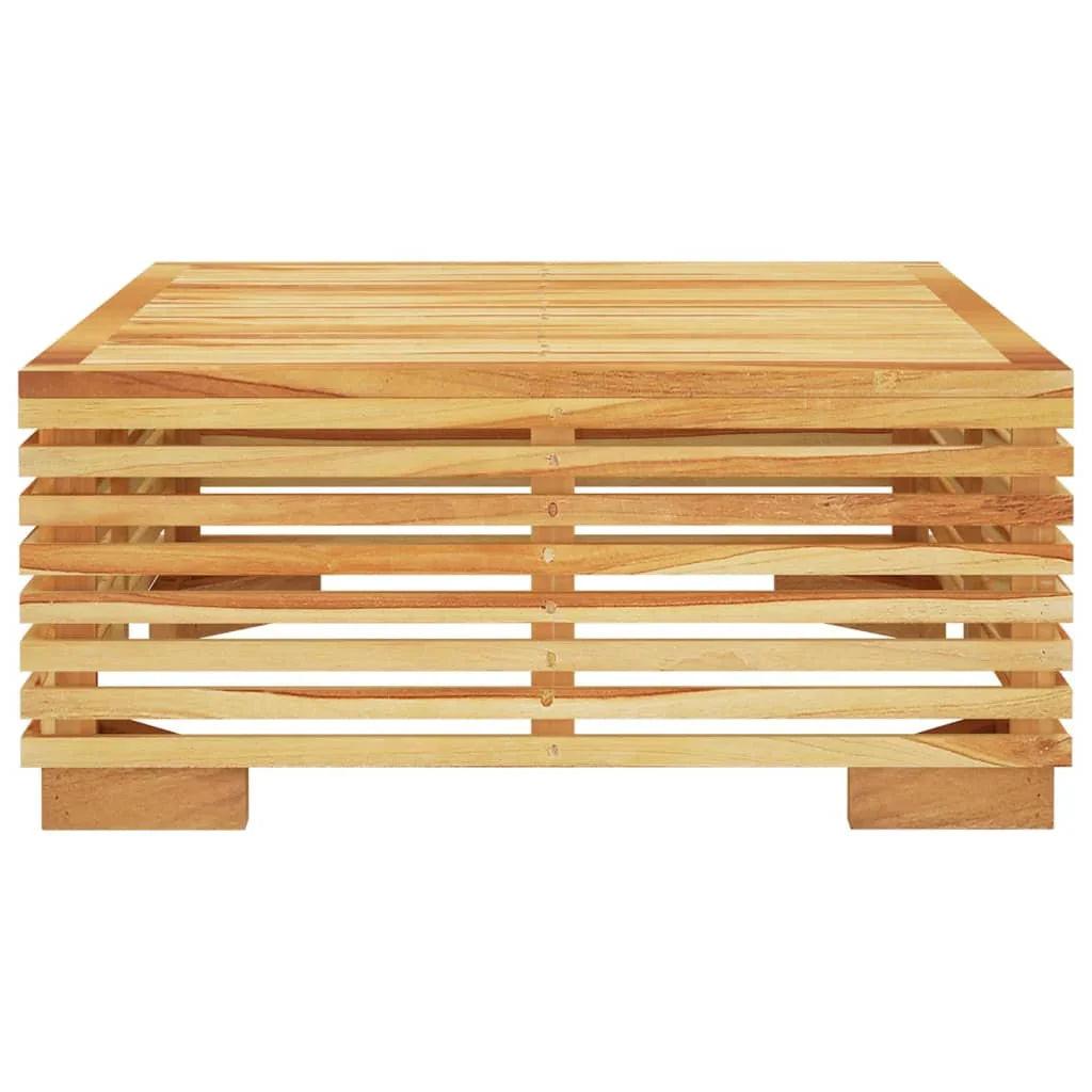 NNEVL Garden Coffee Table 69.5x69.5x31 cm Solid Wood Teak.