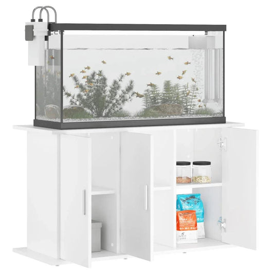 NNEVL Aquarium Stand White 101x41x58 cm Engineered Wood.
