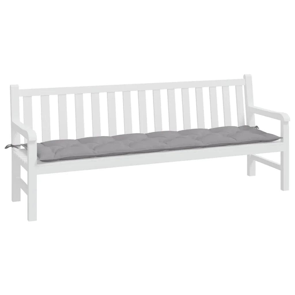NNEVL Garden Bench Cushion Grey 200x50x7 cm Oxford Fabric.