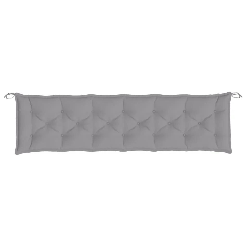 NNEVL Garden Bench Cushion Grey 200x50x7 cm Oxford Fabric.