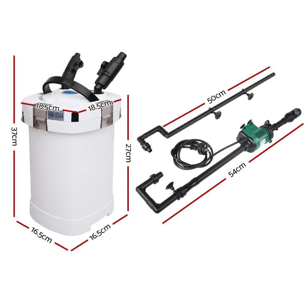 NNEDSZ Aquarium External Canister Filter Aqua Fish Water Tank Sponge Pond 1250L.
