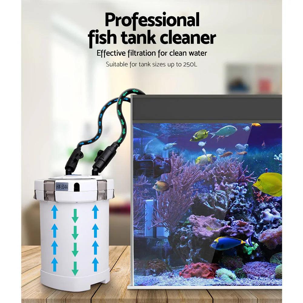 NNEDSZ Aquarium External Canister Filter Aqua Fish Water Tank Sponge Pond 1250L.