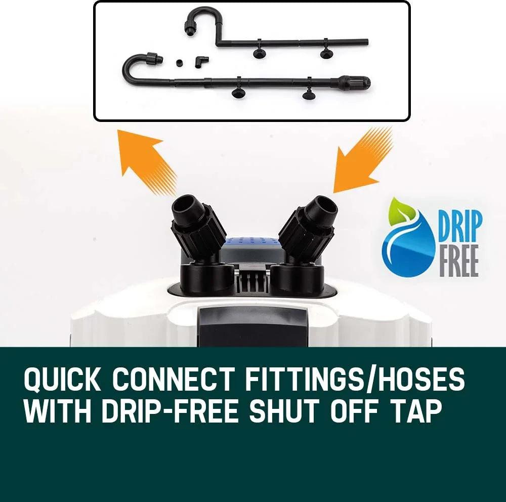 NNEMB Aquarium External Canister Filter Pump Aqua Fish Tank Pond Pump 1250 L/H.