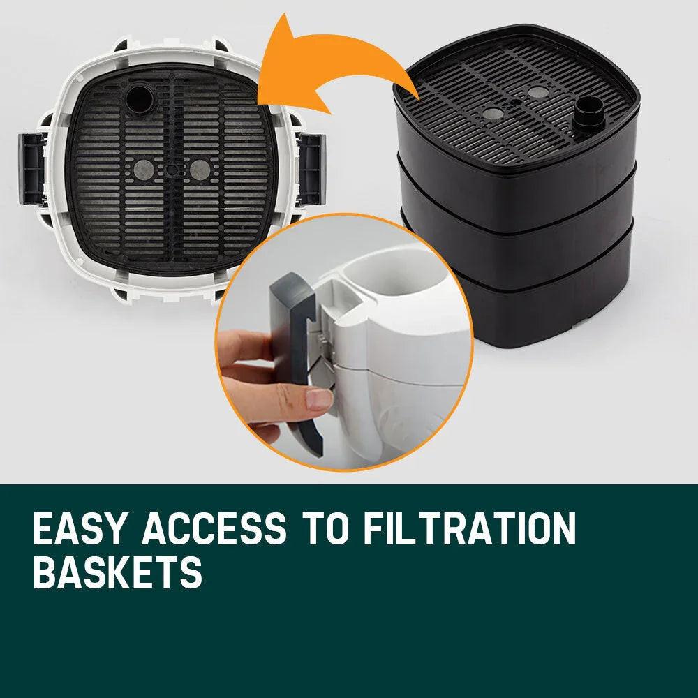 NNEMB Aquarium External Canister Filter Pump Aqua Fish Tank Pond Pump 1250 L/H.