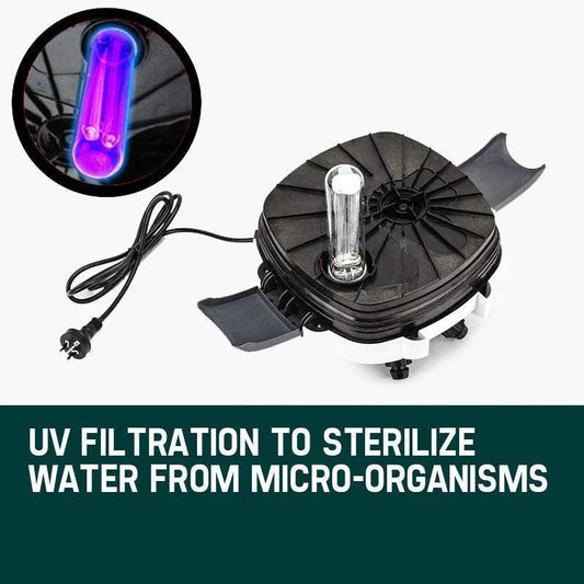 NNEMB Aquarium External Canister Filter Aqua Fish Tank Pond Pump UV Light 1850 L/H.