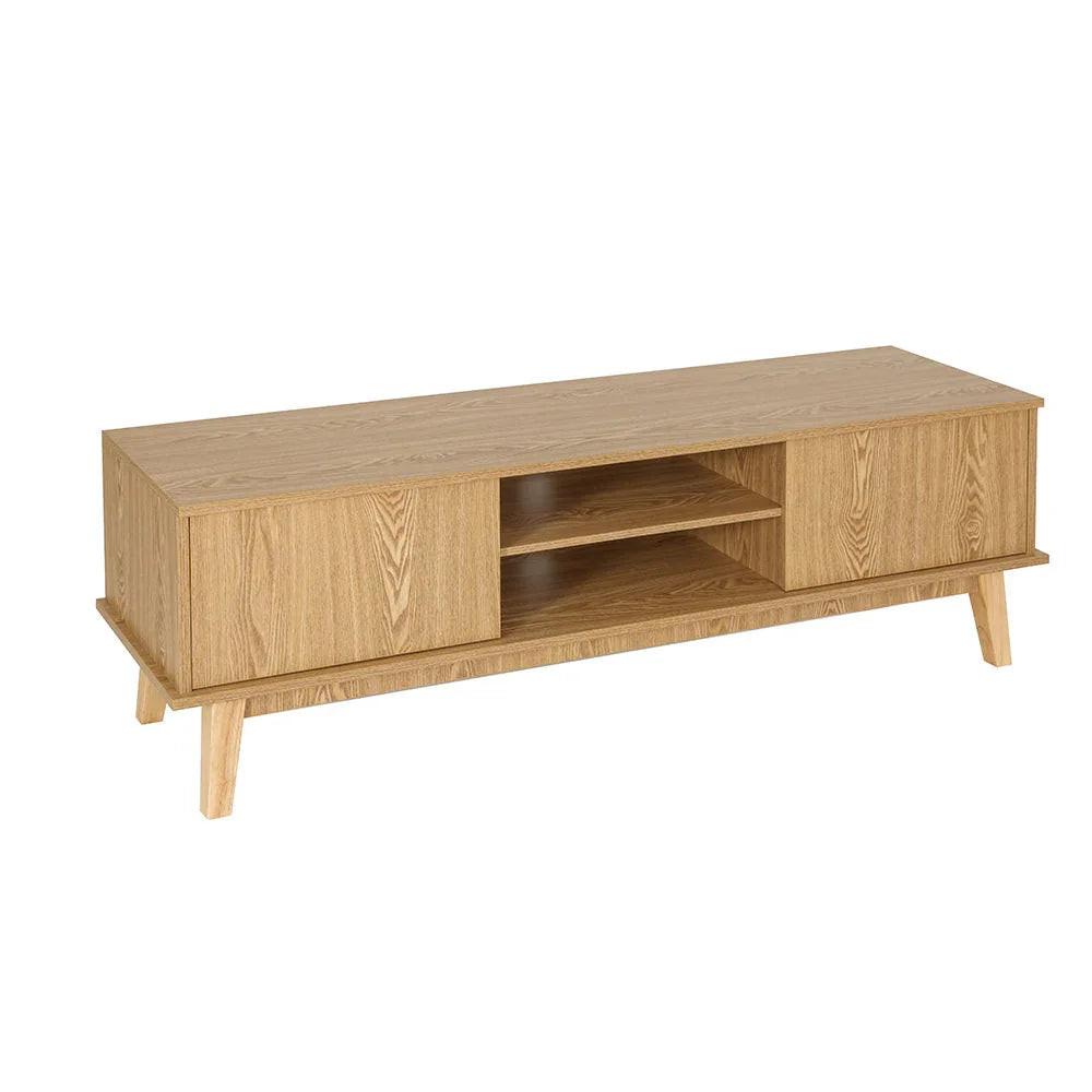 NNEDSZ TV Cabinet Entertainment Unit Stand Storage Shelves TV Unit 140CM.