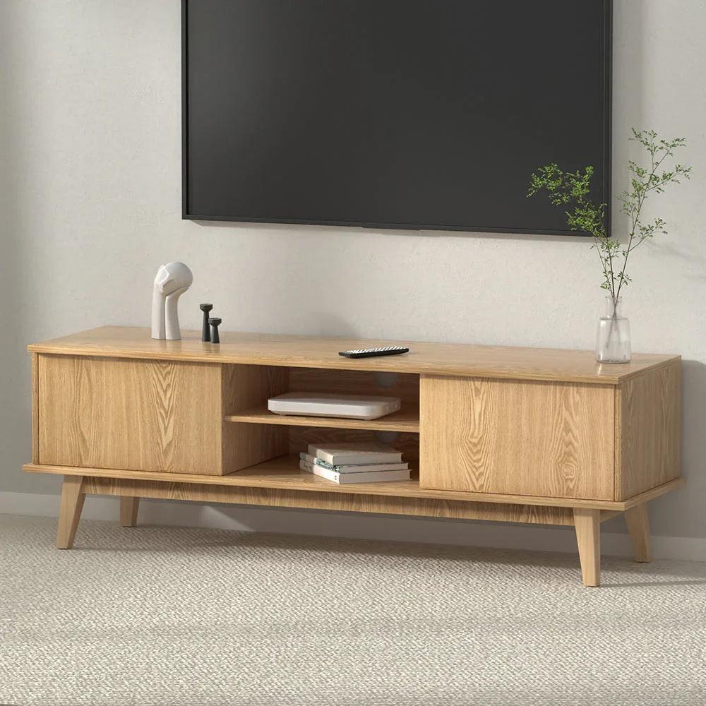 NNEDSZ TV Cabinet Entertainment Unit Stand Storage Shelves TV Unit 140CM.