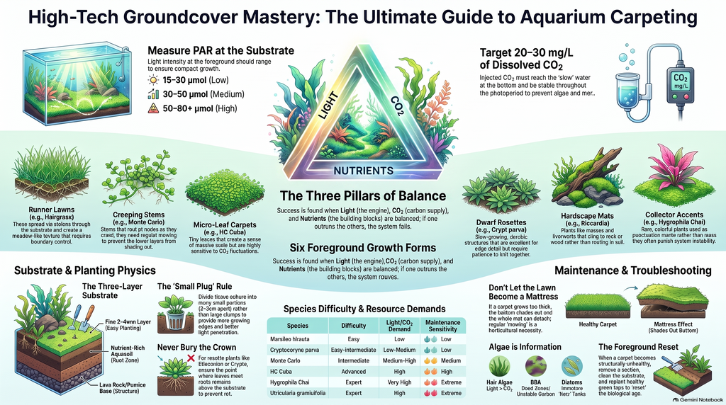 The Foreground Encyclopedia - The Complete Guide to Carpeting and Foreground Aquarium Plants (FREE)
