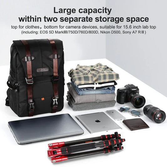 Rainproof Photography Backpack for Cameras.