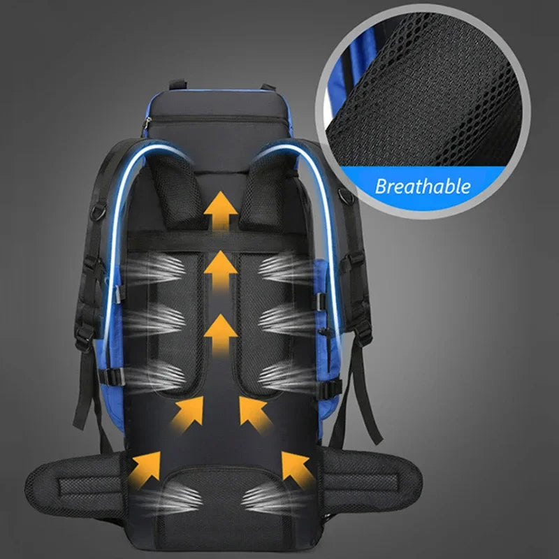 Hiking & Camping Waterproof Trekking Backpack.