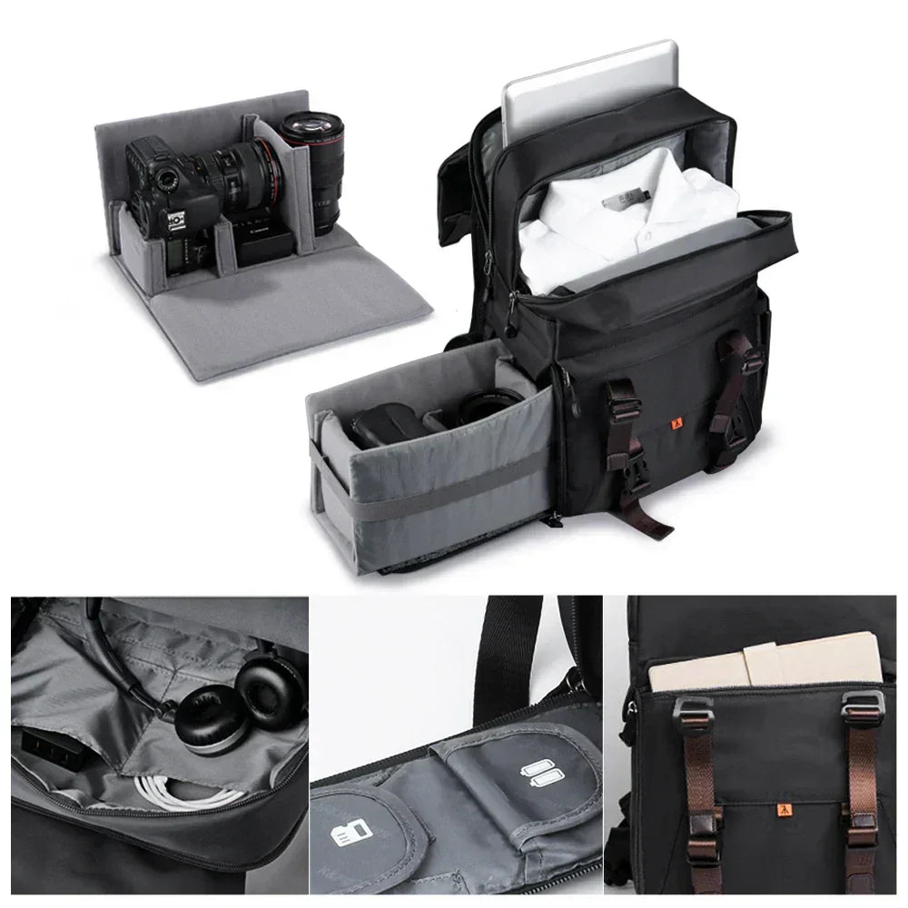 Rainproof Photography Backpack for Cameras.
