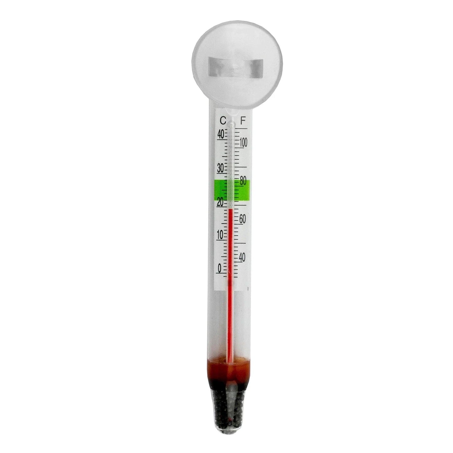 Glass Aquarium Thermometer with Suction Cup.