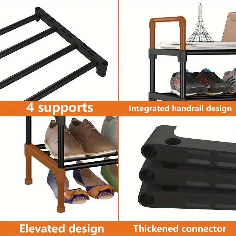 Adjustable Multi-Layer Shoes Storage Rack - Keep Your Space Organized.