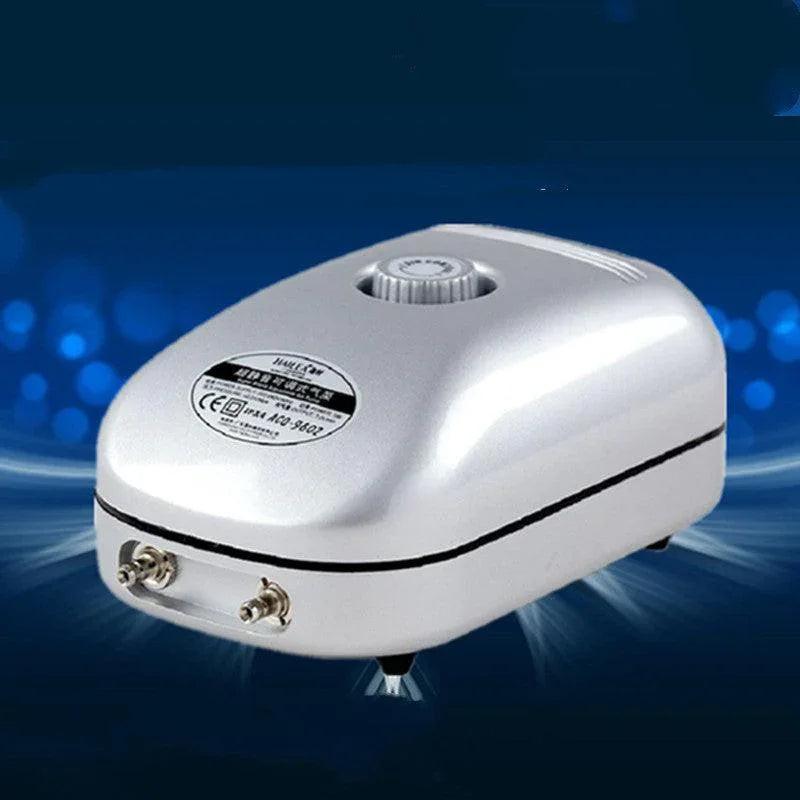 Whisperflow Dual-Head Aquarium Oxygen Pump.