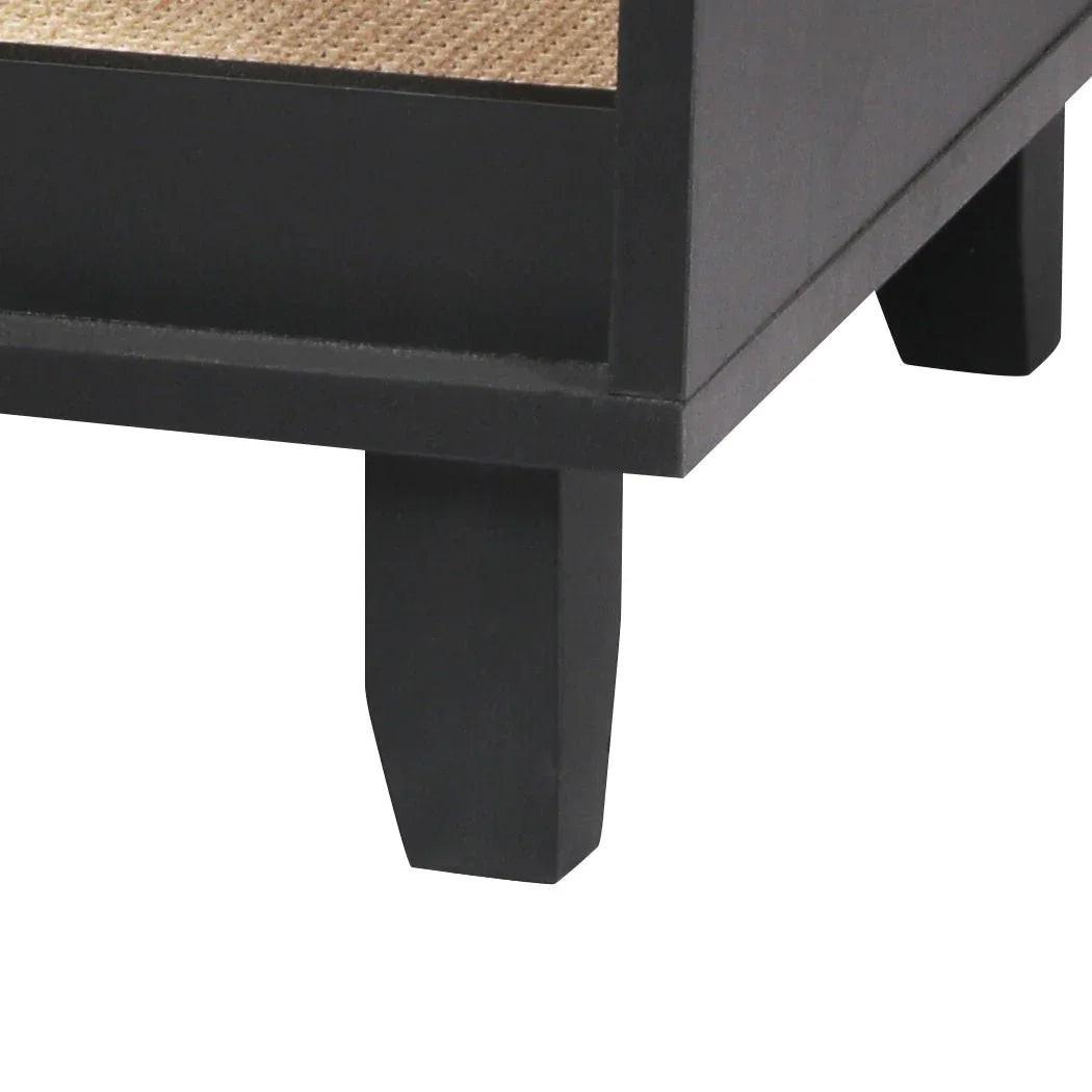 Enclosed Hooded Cat Bed Box Furniture in Black.